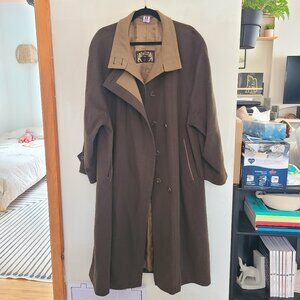 Loden Frey long green coat